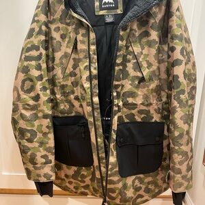 Burton Camouflage Field Jacket with Black Details
